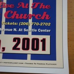 Little Richard - 2001 Dennis Loren Poster Seattle Sky Church