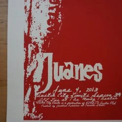 Juanes - 2013 Billy Perkins Poster Austin City Limits Texas Moody