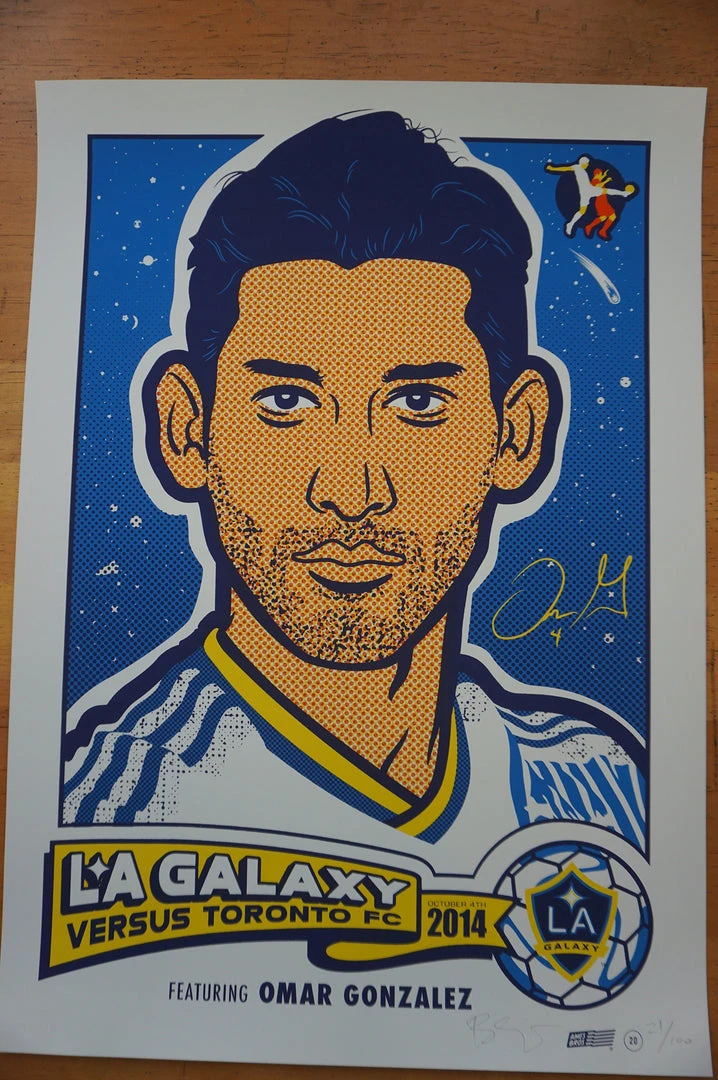 Sold Out Posters LA Galaxy Vs. Toronto FC - 2014 Ames Brothers Poster Los Angeles Gig Posters