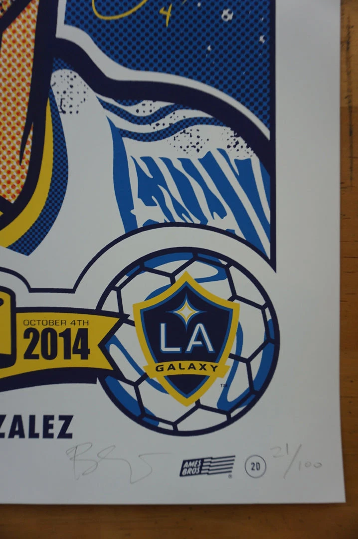 Sold Out Posters LA Galaxy Vs. Toronto FC - 2014 Ames Brothers Poster Los Angeles Gig Posters