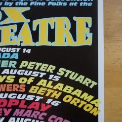 Colorado Triple A Convention - Jeff Holland Poster Boulder, CO, Coldplay, The Wallflowers