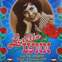 Gig Posters Loretta Lynn - 2005 Dennis Loren Poster Tulsa, OK, Cain's Ballroom