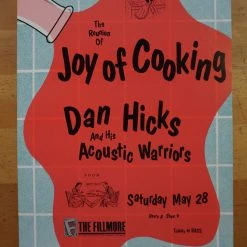 Gig Posters Joy Of Cooking - 1988 Arlene Owseichik Poster San Francisco, CA Fillmore