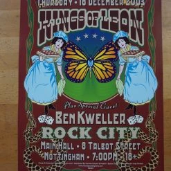 Kings Of Leon - 2003 Dennis Loren Poster Rock City Nottingham
