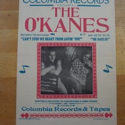 Sold Out Posters Gig Posters The O'Kanes - 1987 Columbia Records Hatch Show Prints Poster