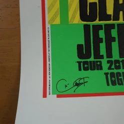 Eric Clapton - 2010 Ron Donovan Poster Jeff Beck Firehouse