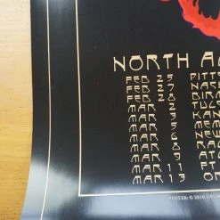 Eric Clapton - 2010 Stanley Mouse Poster US Tour Guitar Print