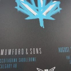 Sold Out Posters Mumford & Sons - 2015 Poster Calgary Alberta Scotiabank Arena