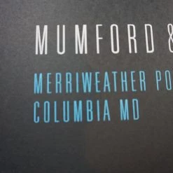 Sold Out Posters Mumford & Sons - 2015 Poster Columbia, MD Merriweather Post Gig Posters