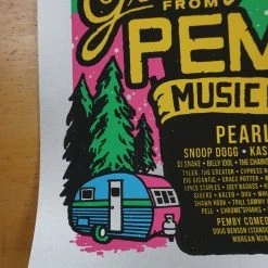 Gig Posters Pemberton Festival - 2016 Ames Brothers Poster VARIANT Pearl Jam