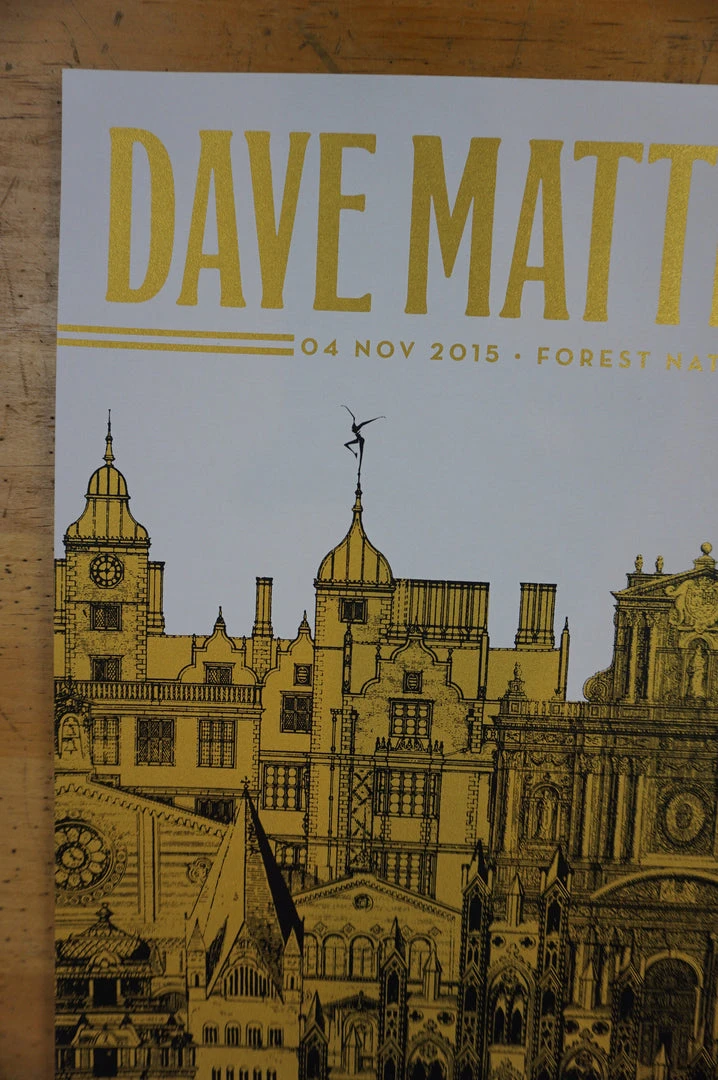 Gig Posters Dave Matthews Band - 2015 Nate Duval Poster Brussels DMB
