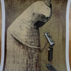 Hunger - 2015 Bisser Poster Street Art Screen Print