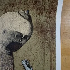 Hunger - 2015 Bisser Poster Street Art Screen Print