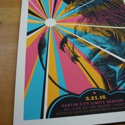 Robert Plant - 2016 John Vogl Poster Dallas, TX Moody Theater