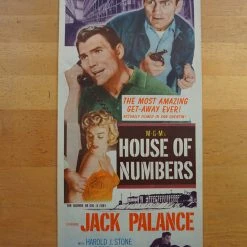 Sold Out Posters House Of Numbers - 1957 Original Insert Movie Poster Cinema