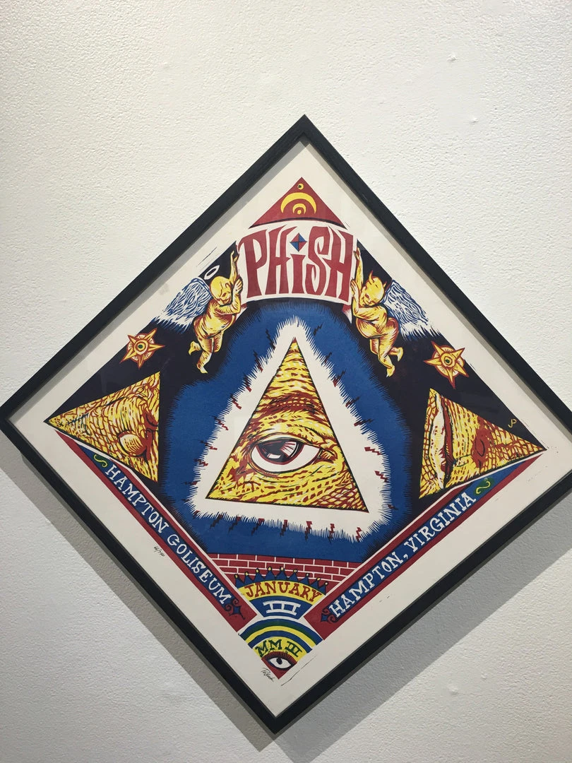 Phish - 2003 Jim Pollock Poster Hampton Virginia Framed SET