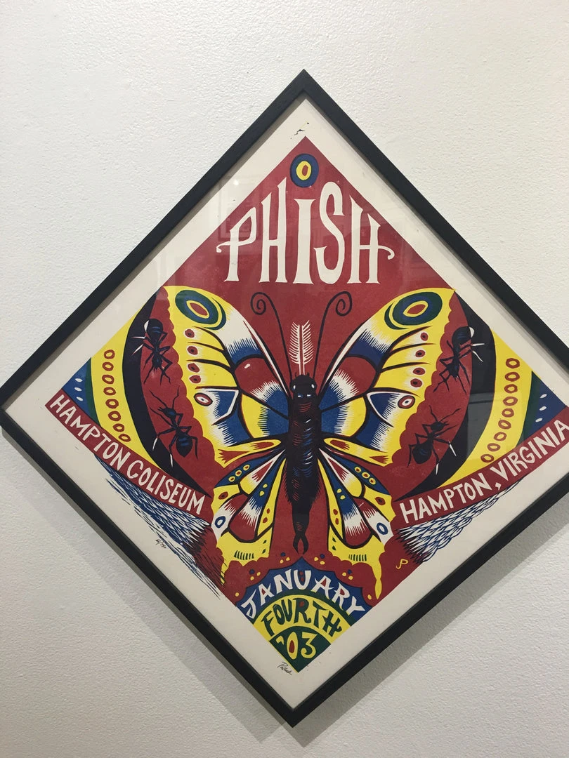 Phish - 2003 Jim Pollock Poster Hampton Virginia Framed SET