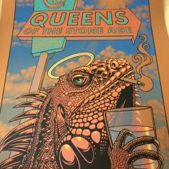 Queens Of The Stone Age Justin Hampton Poster Print QOTSA Portland, COPPER Ed