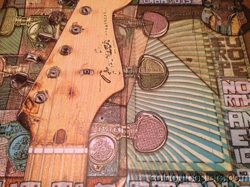 Eric Clapton - 2008 Ron Donovan Firehouse Poster US/Europe Tour North America Gig Posters