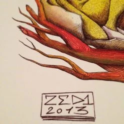 SURVIVAL 05 - 2013 Zed1 Poster Print Art Print Ed. Of 20 Hand Embellished S/N