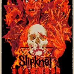 Slipknot Korn - 2014 Vance Kelly Poster Camden, NJ