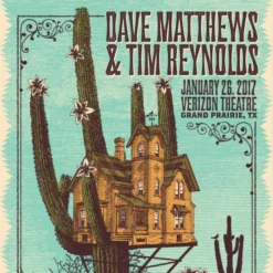 Gig Posters Dave Matthews And Tim - 2017 Status Serigraph Poster Grand Prairie