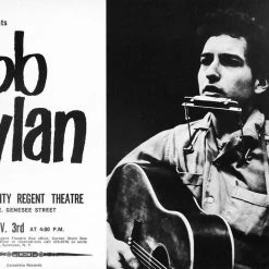 Sold Out Posters Bob Dylan - 1963 University Regent Theatre Poster Syracuse New York CORE 1st
