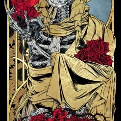 Grateful Dead - 2021 Rhys Cooper Poster Art Print Gold Foil