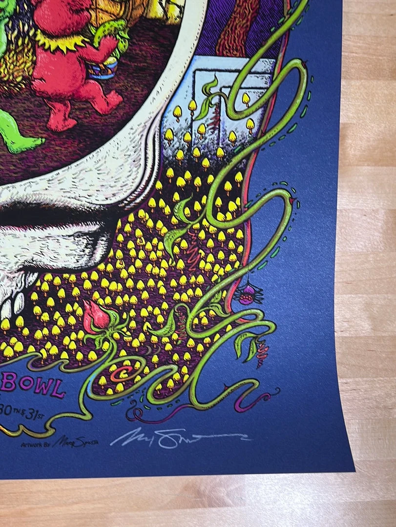 Gig Posters Dead & Company - 2021 Marq Spusta Poster Hollywood Bowl, CA Sapphire