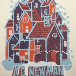 Gig Posters A.C. Newman - 2004 Methane Studios Poster Atlanta, GA Echo Lounge