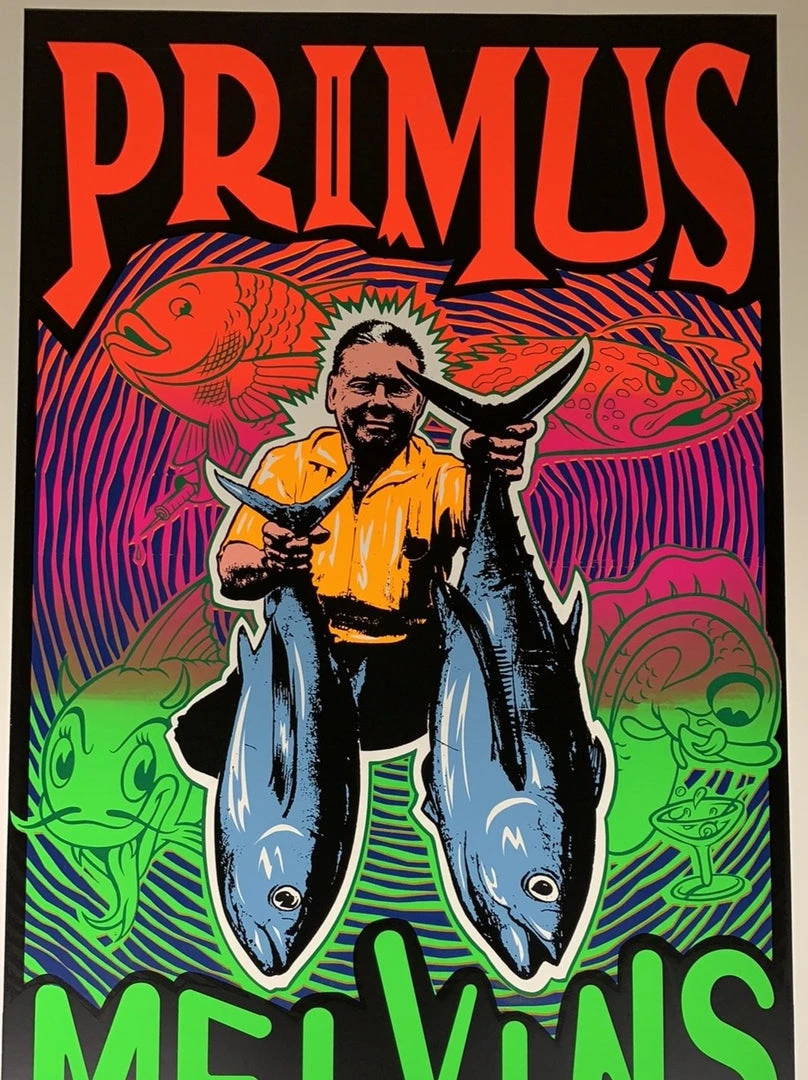 TAZ Gig Posters Primus - 1993 T.A.Z. Poster Hollywood, CA Palladium 1st Ed