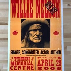 Gig Posters Willie Nelson - 2006 Hatch Show Print 4/29 Poster Peterborough, Ontario