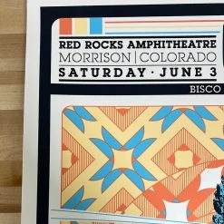 The Disco Biscuits - 2017 Nic Bogdal Poster Red Rocks Morrison, CO Colorado