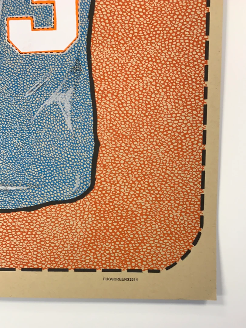 Knicks - 2014 Fugscreens Studios Poster Patrick Ewing Jersey Print