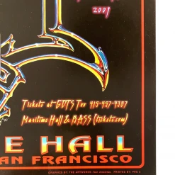 MHP 113 Phil Lesh & Friends - 2001 Kelly Alton Poster Maritime Hall San Fran 1st