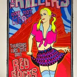 Colorado The Killers - 2007 Lindsey Kuhn Poster Red Rocks Morrison, CO