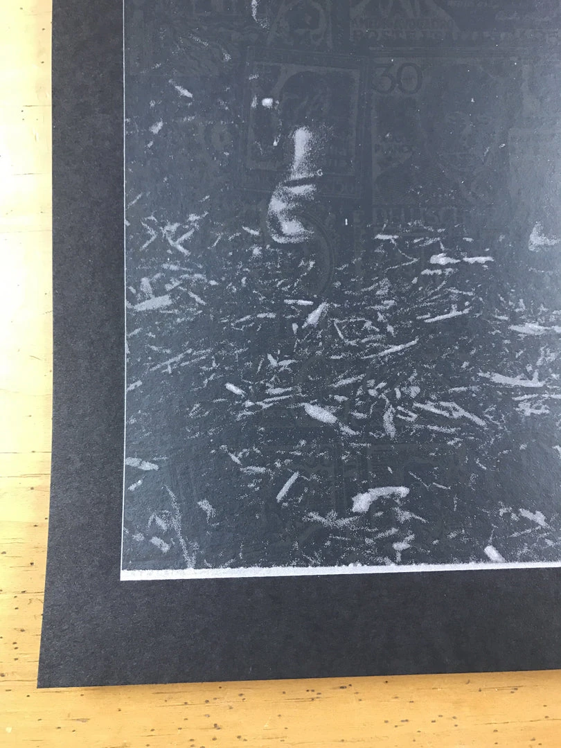 The Raconteurs - 2008 Rob Jones Poster Black Light, Stamps, Jack White Gig Posters