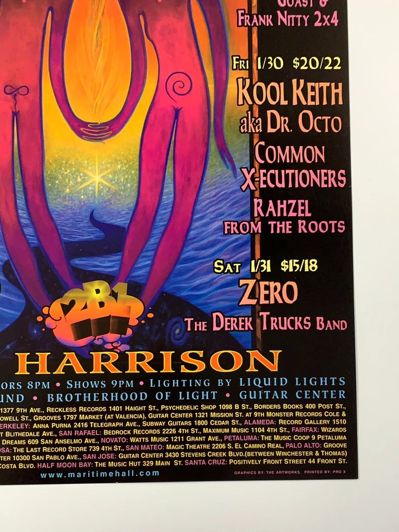 Mark Henson MHP 42 January - 1998 Poster Maritime Hall San Fran 1st