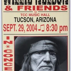 Willie Nelson - 2004 Franks Brothers 9/29 Poster Tucson, AZ Gig Posters
