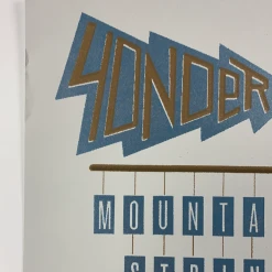 Yonder Mountain String Band - 2009 Justin Fuller Poster Boulder, CO Fox Theatre Colorado