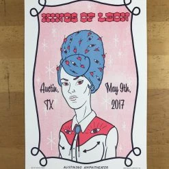 Gig Posters Kings Of Leon - 2017 Tyler Skaggs Poster Austin, Texas 360 Amphitheater