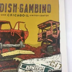 Childish Gambino - 2018 Landland Poster Chicago, IL United Center