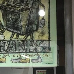 Alabama Shakes - 2012 Dan Grzeca Poster Chicago, IL Riviera Theatre FRAMED