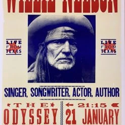 Willie Nelson - 2007 Hatch Show Print 1/21 Poster Belfast, IRL Gig Posters