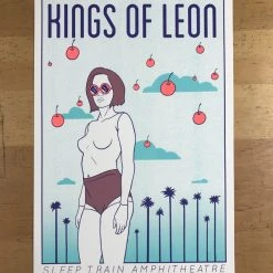 Kings Of Leon - 2017 Tyler Skaggs Poster Chula Vista, CA, Sleep Train Amphitheat