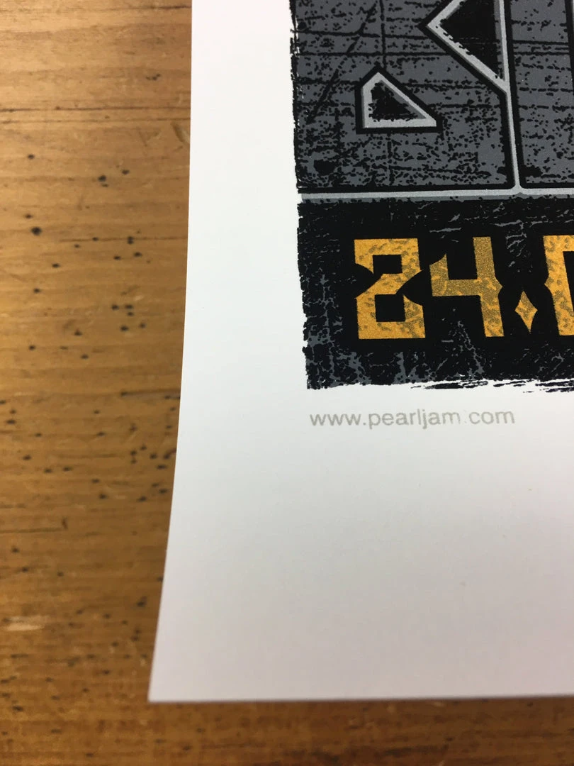 Pearl Jam - 2014 Rhys Cooper Poster Melbourne, AUS Flemington Racecourse