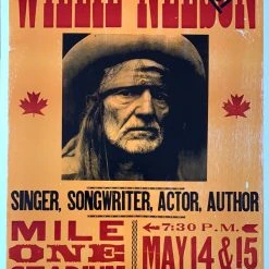 Willie Nelson - 2006 Hatch Show Print 5/14-15 Poster St. John's, Newfoundland