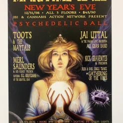 The Artworks MHP 55 New Year's Eve - 1998 Poster Maritime Hall San Fran 1st Gig Posters