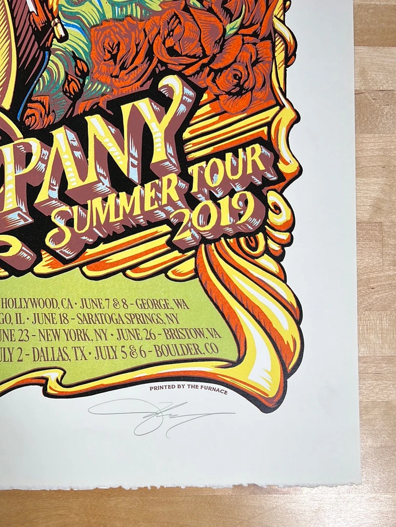 Dead & Company - 2019 AJ Masthay Poster Summer Tour 1250 Gig Posters