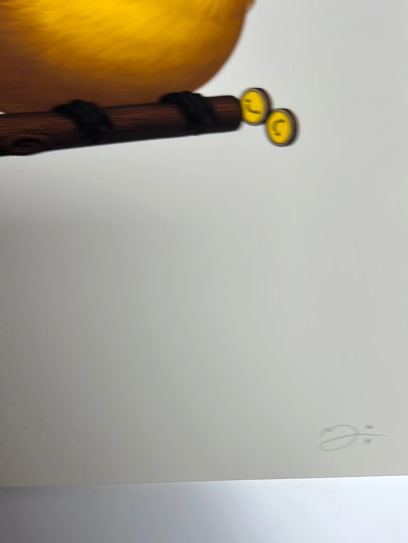 Fat Bird - 2019 Mike Mitchell Poster Wire-tailed Manakin Variant